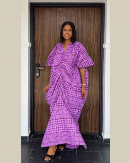 Elegant African Print Boubou Dress