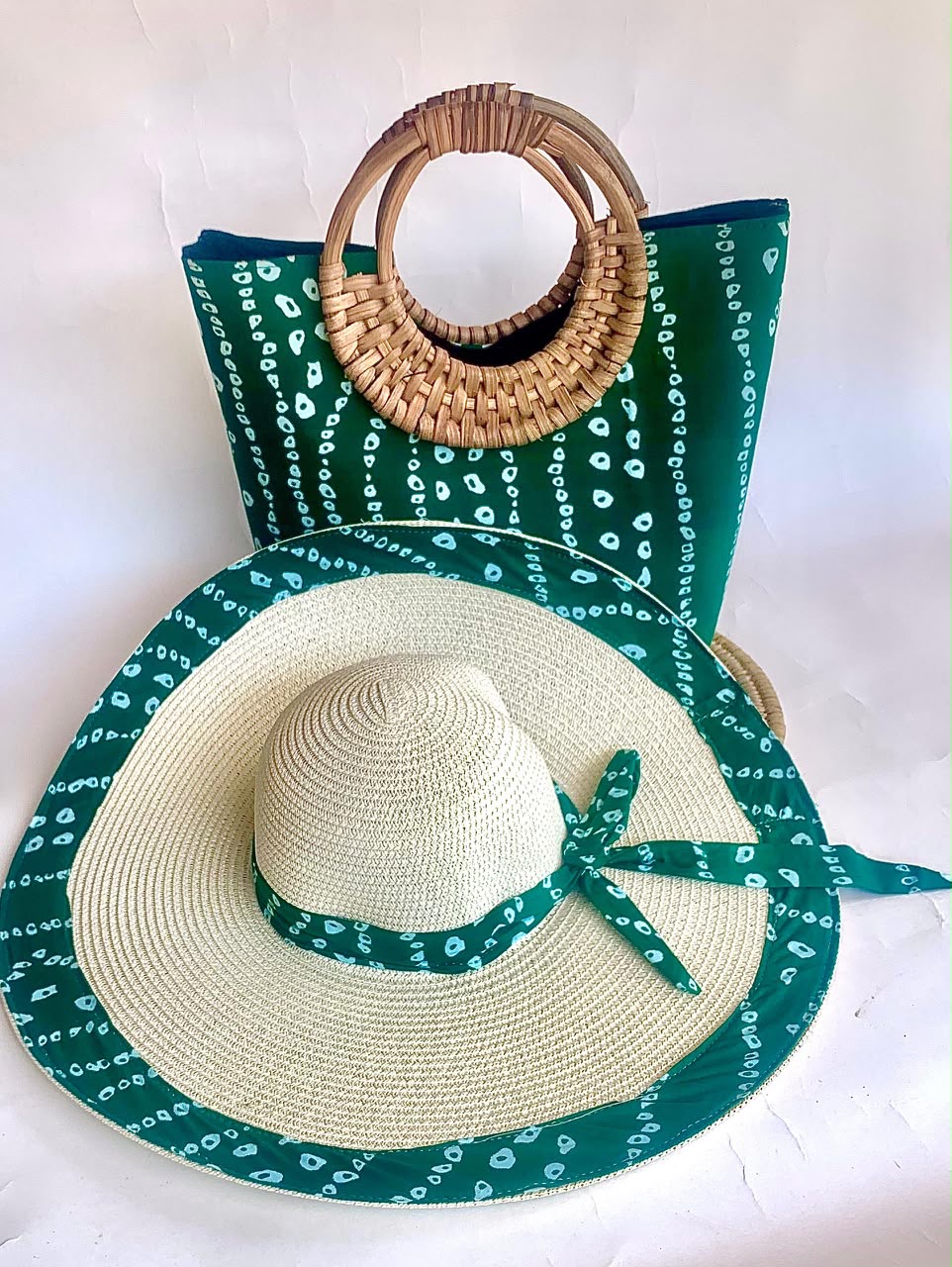 Matching African Print Hat & Tote Bag Set - Image 2