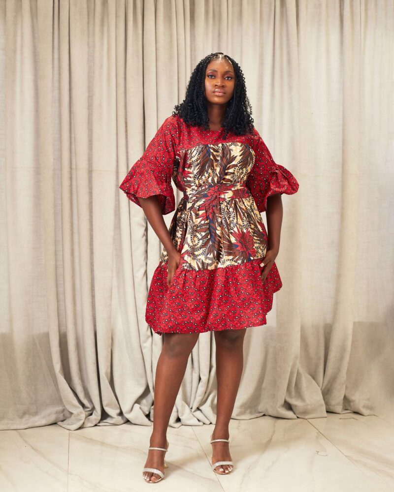 ENIOLA AFRICAN PRINT DRESS - Image 2