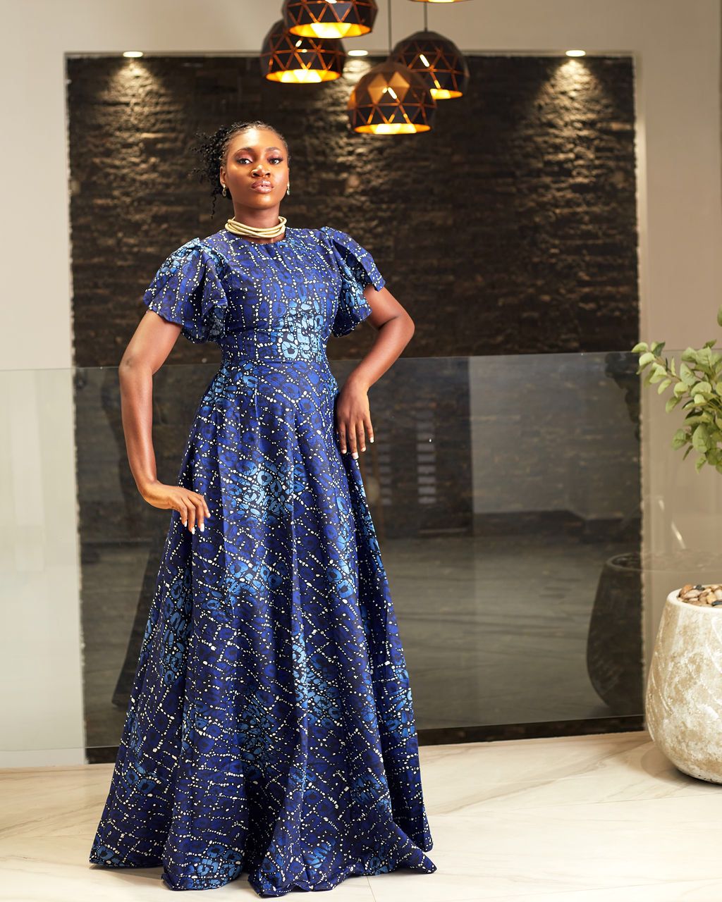 OMOTOLA AFRICAN PRINT MAXI DRESS - Image 2