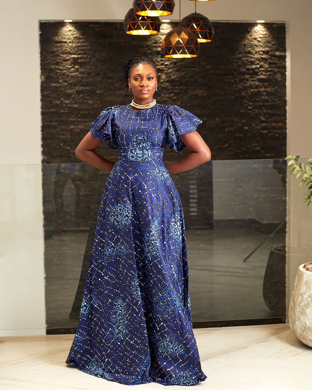 OMOTOLA AFRICAN PRINT MAXI DRESS
